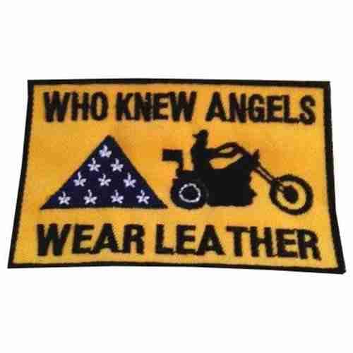 Who Knew Angels Wear Leather Patch